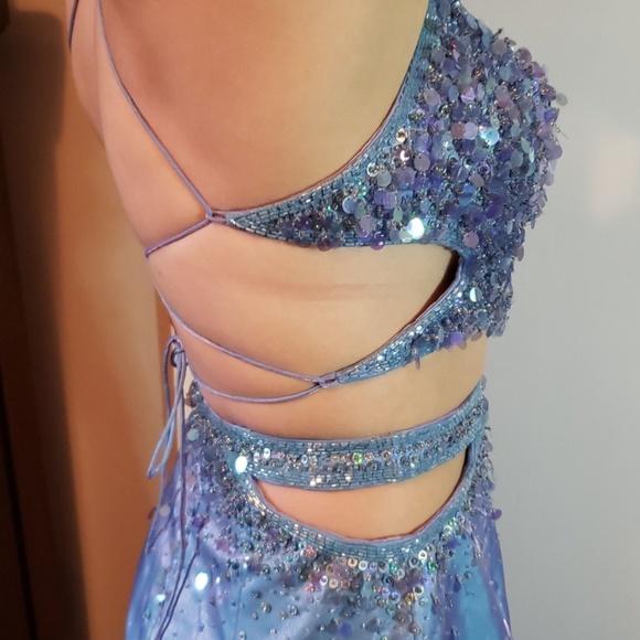 90's Precious Formals Mermaid Prom Dress - Picture 2 of 6